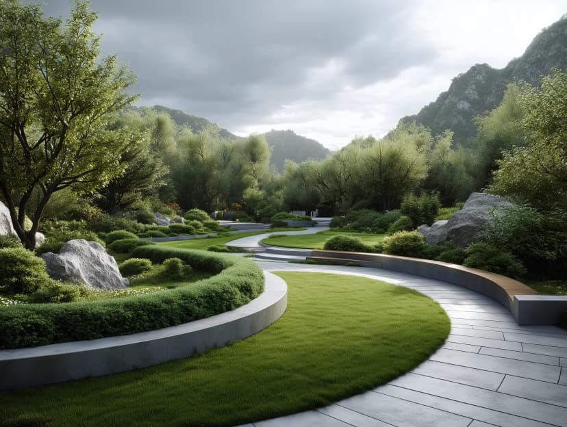 Jardin naturel entretenu